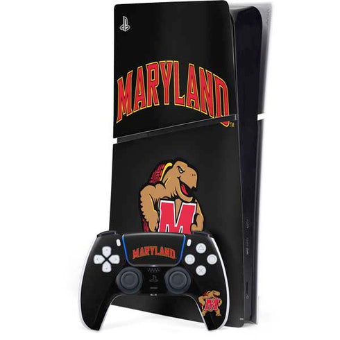 University of Maryland Collegiate Text PlayStation PS5 Skins